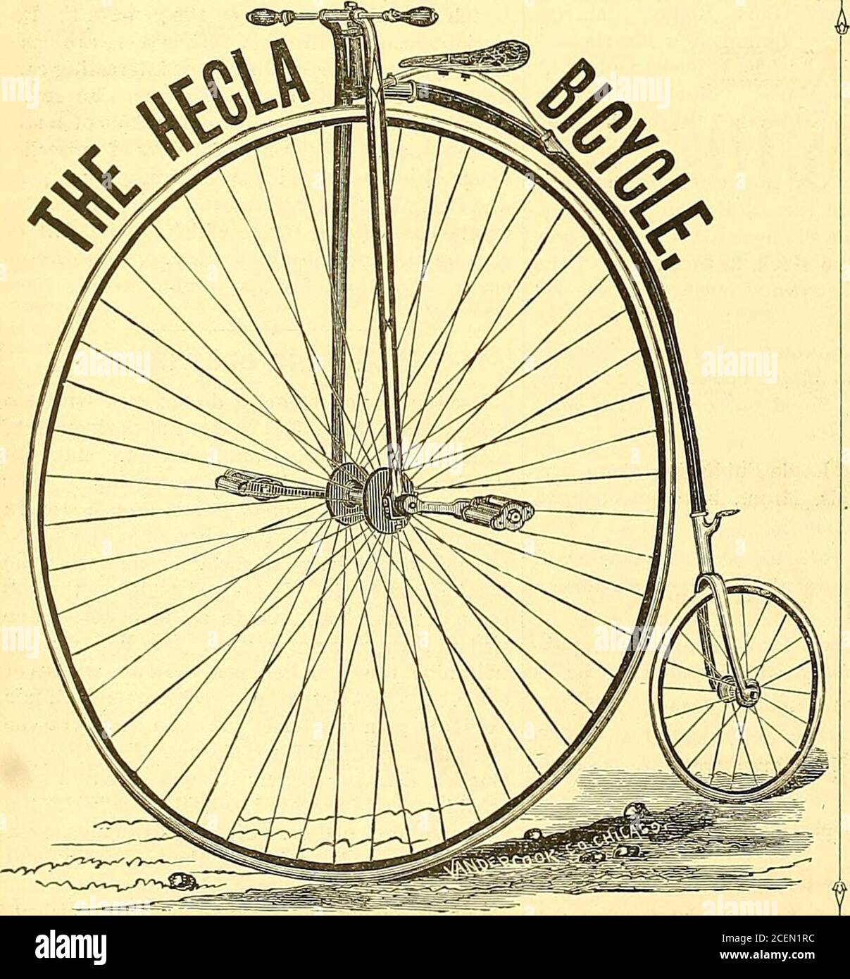 . Le stationer américain. LA NOUVELLE FAÇON. ■ rr H O ED g- » p, d 2 ^ I & lt;B CD B p POUR GARÇONS. LE VÉLO HECLA. POUR LES GARÇONS... A. G. SPALDINa & BUOS., - Sole agents,108 Madison Street, Chicago. PHE HECIiA BICYCLE est tlie dernier et le plus approuvé Youtlis•^ Bicycle encore inventé ; et, dans le modèle et l'apparence générale, ressemble aux roadsters chics higE-price gentlens. Les roues sont modeavec des pneus en caoutchouc, et aussi avec des pneus en fer de fiat. Les fourches avant sont en fonte malléable solide, avec des tiges de poignée en acier, une colonne vertébrale conique creuse, un moyeu en fonte malléable et un essieu en acier, un siège en cuir à ressort. Tous les principaux barbes Banque D'Images