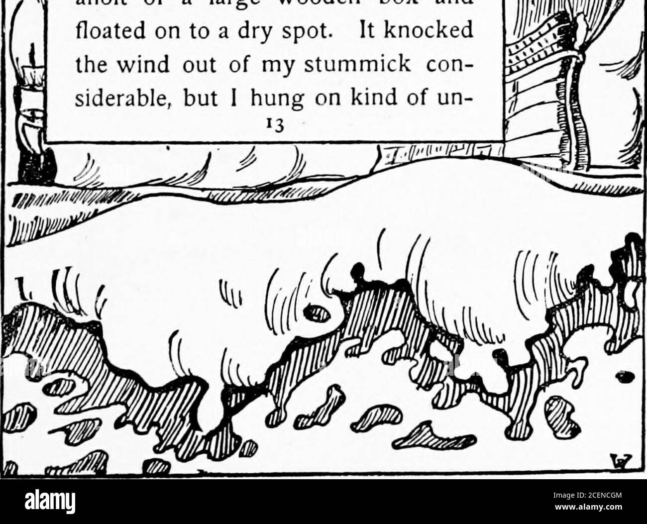 . La coopérative de Noël du colonel Crockett. C®lLCER®&lt;El]S(itlGl. Co-s^SSJTaHnwClhirSsllismas ,( New York, N. Y., 26 décembre 1904.Friend épouse: La nuit la plus miserable que j'aie jamais spentée tous mes jours de naissance—le solitariest,sans secondes—était sûr thisidentique nuit de Noël à NewYork. Et j'ai été quelque peu aussi, à mon époque. Je vous ai dit comment, en tant que garçon, j'ai expédié devant le mât—le mât—et comment l'ancien baquet de barrière de corail de bumpeda et est descendu avec toutes les mains—et les pieds—à l'exception de la mienne. Vous me réavez dit comment je grabbedaholt d'une grande boîte en bois et flottait sur un endroit sec. Il a défait le vent dehors o Banque D'Images