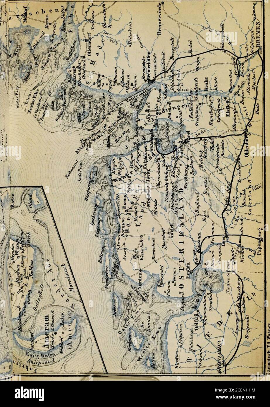 . Le Rhin et le nord de l'Allemagne: manuel pour les voyageurs. SYLT. 58. RouU. 309 Allemagne. La baignade est ici praticable à tous les États de la marée. La mer à Syltis est beaucoup plus rugueuse et plus exposée qu'à Wyck , mais l'eau est 9alterat le dernier. Bain à Wyck 12&gt;|2/., à Sylt VT/. La ligne Husum diverge vers le 1. Depuis la ligne de lin de Flensburg Outer-Orstedt (p. 307). Etat Schwesing. Husum (Thomas Hotel; Holsteinisches Haas; Wachsmuth, notexpensive), situé sur le Husumer an, que son emptieselle-même dans l'océan allemand par le biais de l'ancien et le newHever, est un endroit ennuyeux. Direction S. ext Banque D'Images