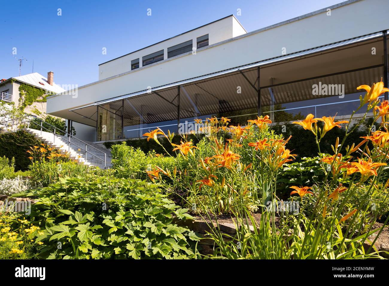 Vila Tugendhat (1929-1930, Ludwig Mies van der Rohe), UNESCO, Černopolní 237/45, Brno, Česká republika / villa Tugendhat, ville de Brno, république Tchèque Banque D'Images