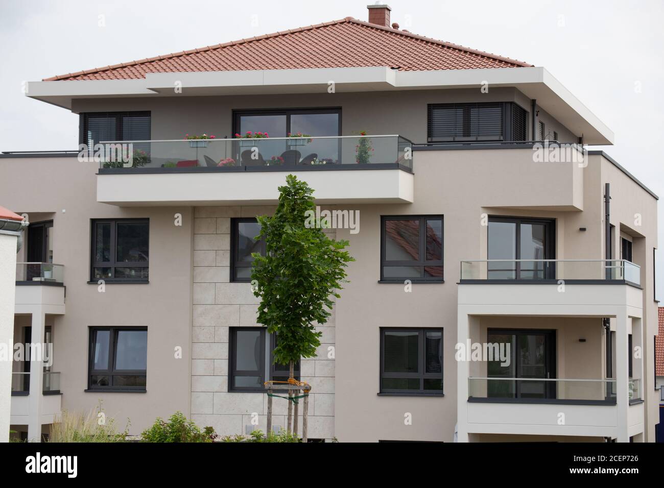 Immeuble moderne de style urbain Banque D'Images