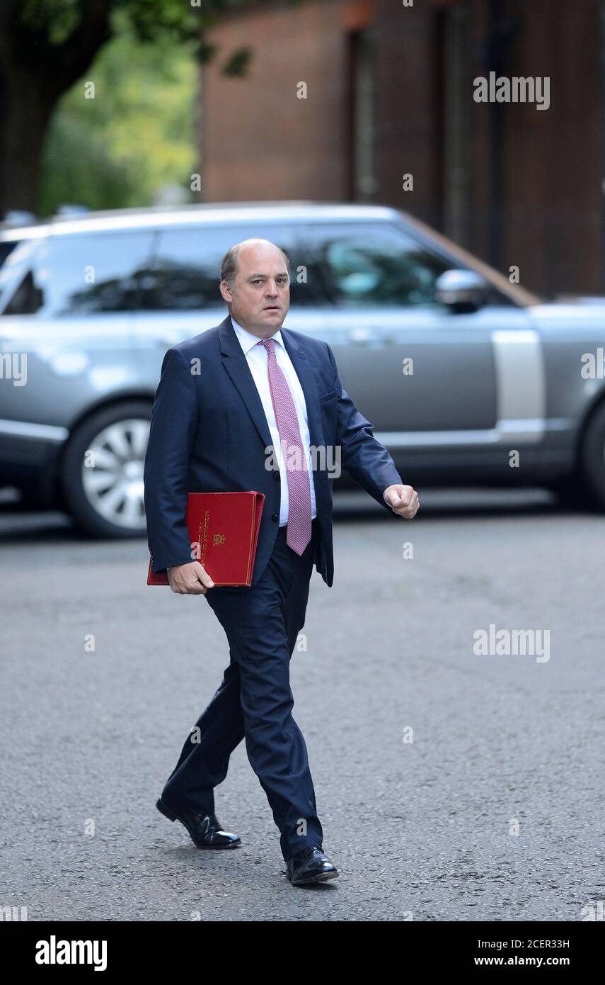 Ben Wallace député - Secrétaire à la Défense - départ d'une réunion du Cabinet à Downing Street, le 1er septembre 2020 Banque D'Images