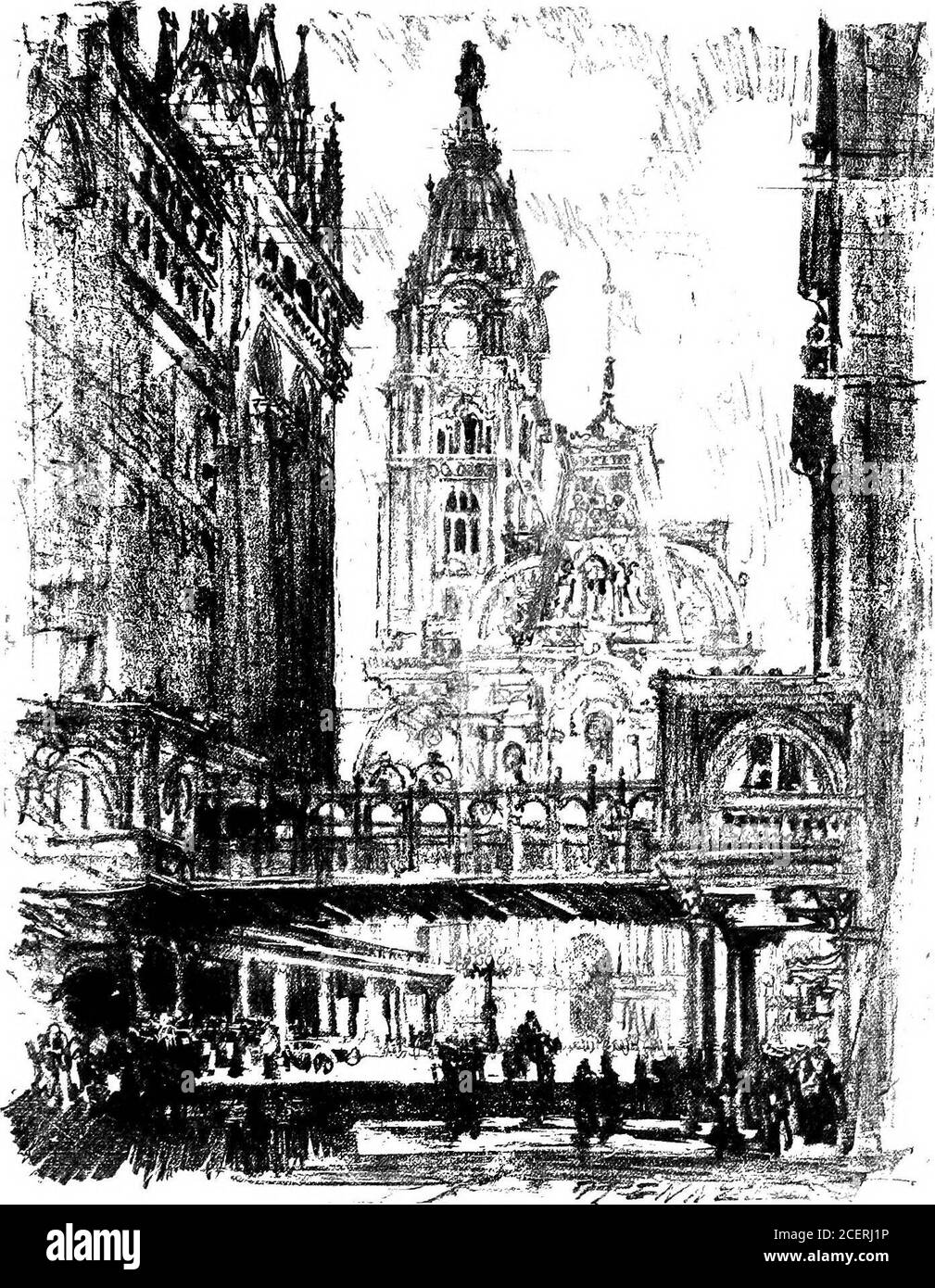 . Notre Philadelphie. d est favorable et par l'incitation de cette connaissance est à la concurrence, et comme le centenaire a été le premier tenu en Amérique a probablement accompli plus pour le pays que ce qui a suivi. Mais je n'ai pas besoin d'être une autorité sur la fabrication et le commerce pour voir qu'ils fleurishedbefore le centenaire; j'ai assez appris sur artsind pour savoir que son existence n'a pas été d'abord revelaledto Philadelphie par le centenaire. L'exposition hadan influence sur l'art que je suis loin de sous-évaluer. Les galeries de peintures et d'estampes, de dessins et de sculptures, ont été une aide dans Banque D'Images