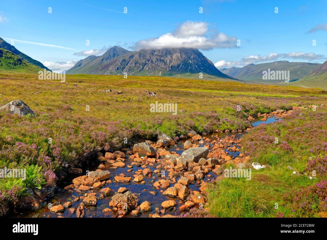Buachaville Etive Mòr, Glencoe, Écosse. Banque D'Images