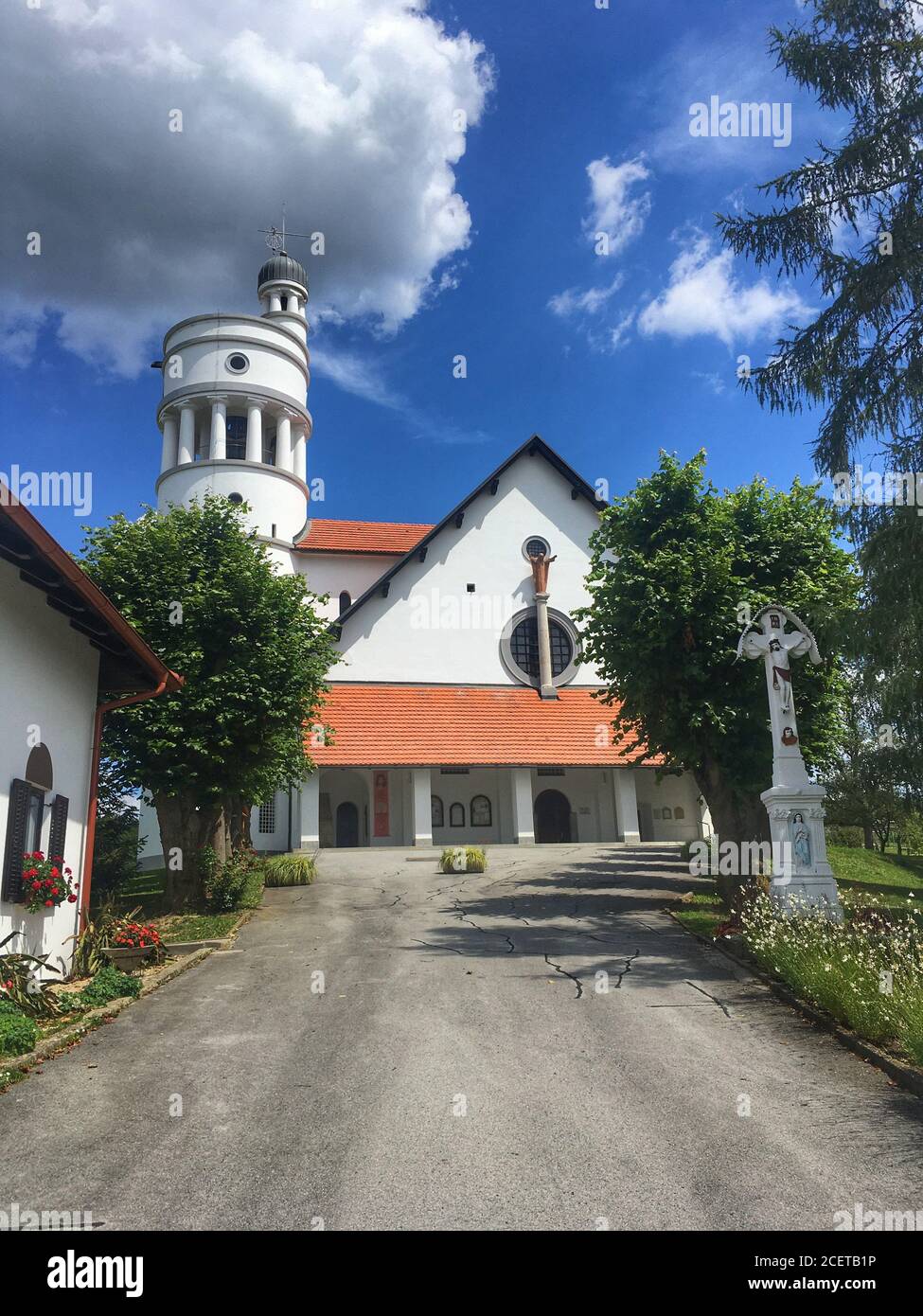 Bogojina,Eglise de l'Ascension,redessinée par Joze Plecnik, Slovénie Banque D'Images