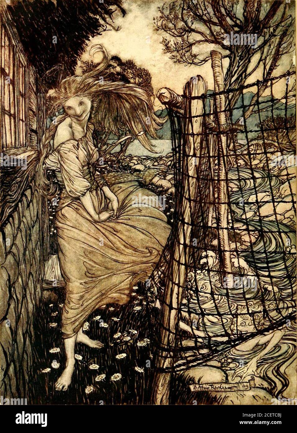 . Undine. 0 %. (3 £&gt ; OL^v &*. / 9/o^ UNDINE Booh illustré par Arthur %ackham uniforme avec ce volume,15/. Net chacun. UN RÊVE DE NUITS DE MILIEU D'ÉTÉ. Par William Shakespeare. RIP VAN WINKLE. Par Washington Irving. LES LÉGENDES INGOLDSBY DE MIRTH ANDMARVELS. Par Thomas Ingoldsby, Esq. LA RHINEGOLD ET LA VALKYRIE.par Richard Wagner. Traduit par MargaretArmand. ÉGALEMENT ALICES AVENTURES AU PAYS DES MERVEILLES. Par Lewis Carroll. Avec un Proem d'Austin DobsonWith 12 couleurs et plusieurs illustrations de texte, couronne 8vo. Prix net. LONDRES : WILLIAM HEINEMANN. 21, RUE BEDFORD, W.C.. Banque D'Images