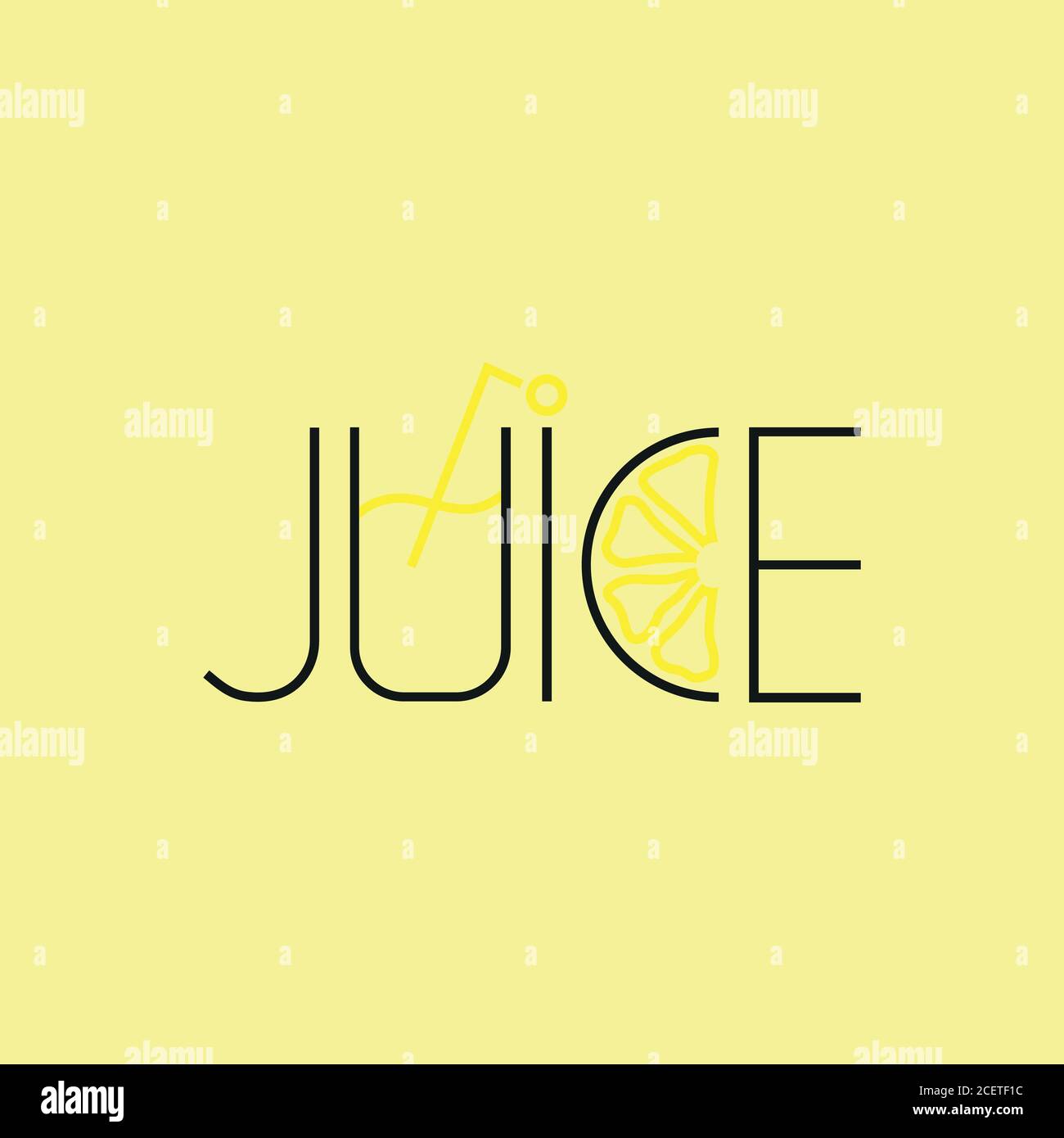 Ce logo a été créé pour une entreprise ou une société qui s'occupe de boissons à base de jus d'orange comme principal ingrédient. Illustration de Vecteur