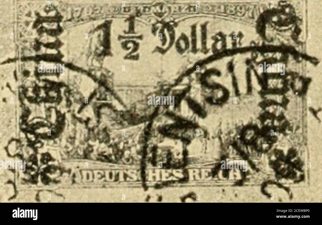 . Die Geschäftschäftung und Vertrichtungen in der deutschen postanstalten in den schutzgebieten und im auslande. Banque D'Images