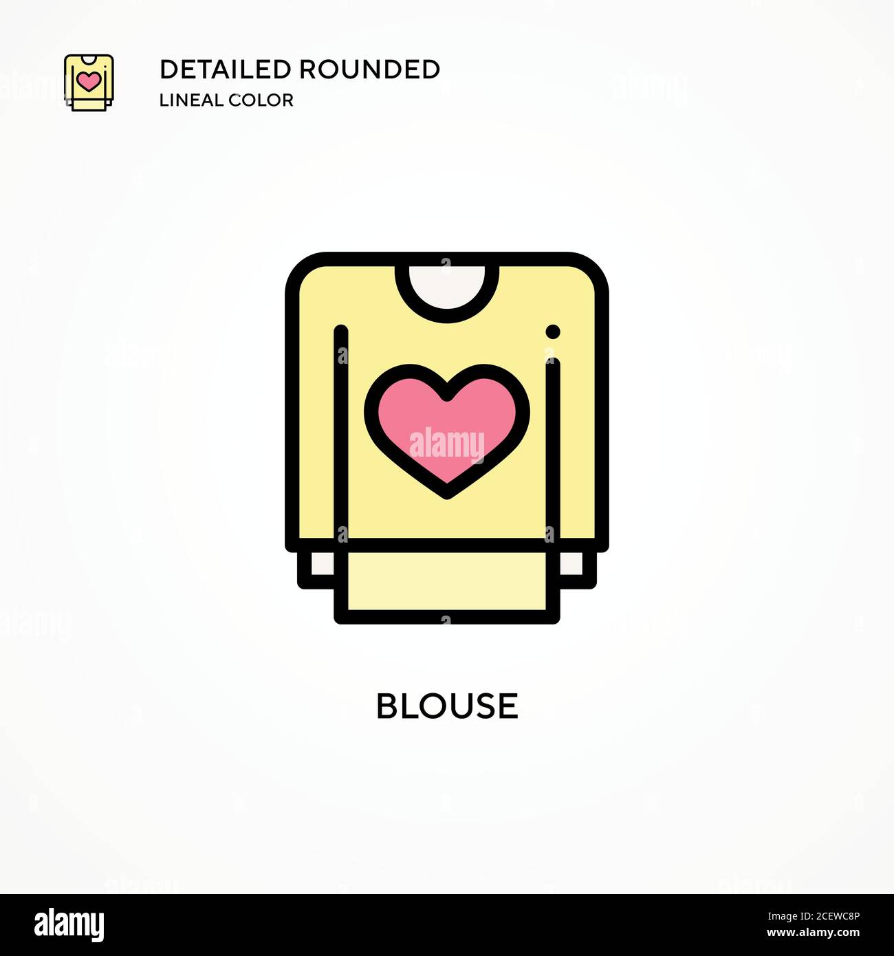 Icône de vecteur de blouse. Concepts modernes d'illustration vectorielle. Facile à modifier et à personnaliser. Illustration de Vecteur