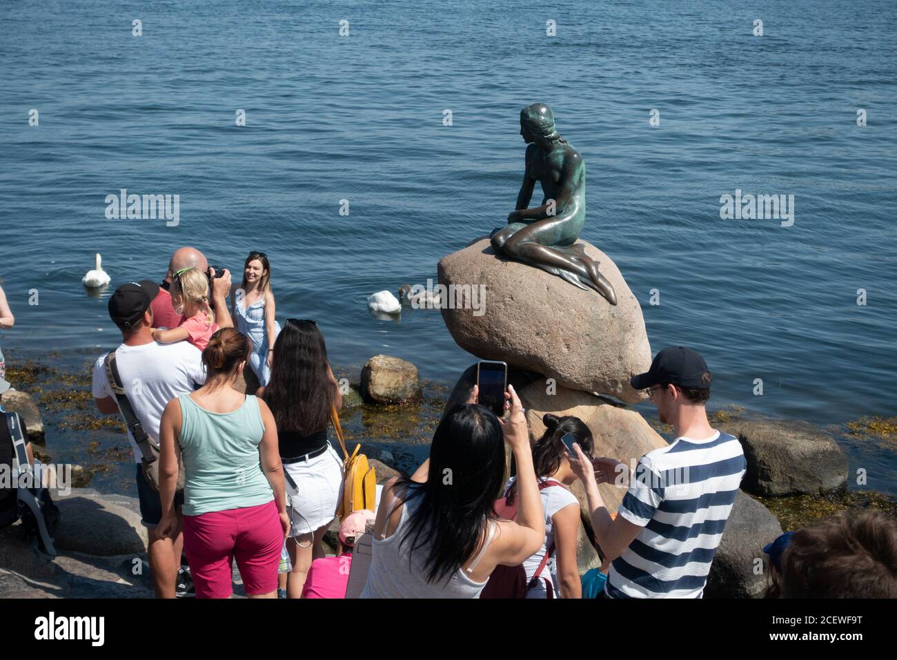 Statue de la Petite Sirène à Copenhague Banque D'Images