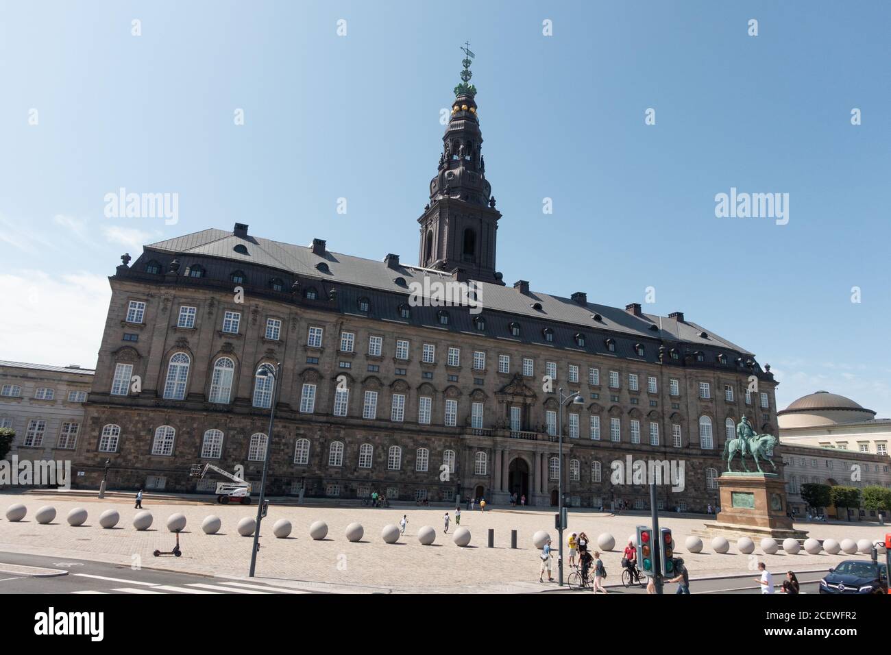 Palais Christiansborg Copenhagen Banque D'Images