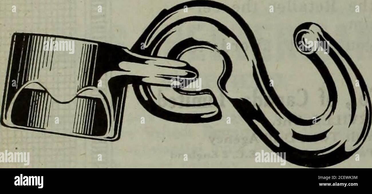 . Marchandisage du matériel mars-juin 1919. N° 7323 clé 15-16 écrou d'essieu, 1%écrou d'assemblage, 8y2 de long. MEILLEUR MALLÉABLE ^ PRODUITS EN FONTE notre objectif a toujours été de fabriquer les meilleurs produits en fonte et en fonte malléable. La demande populaire pour nos produits à ce jour est une indication de la réputation de haute qualité que nous avons atteinte. Pour le revendeur progressif de matériel à la recherche de plus d'affaires avec plus de profits, nous proposons les lignes illustrées ici. Les prix et les informations complètes seront fournis sur demande. Écrire au jour. International malléable Iron Company, Limited Guelph (Ontario), Canada Whiff Banque D'Images