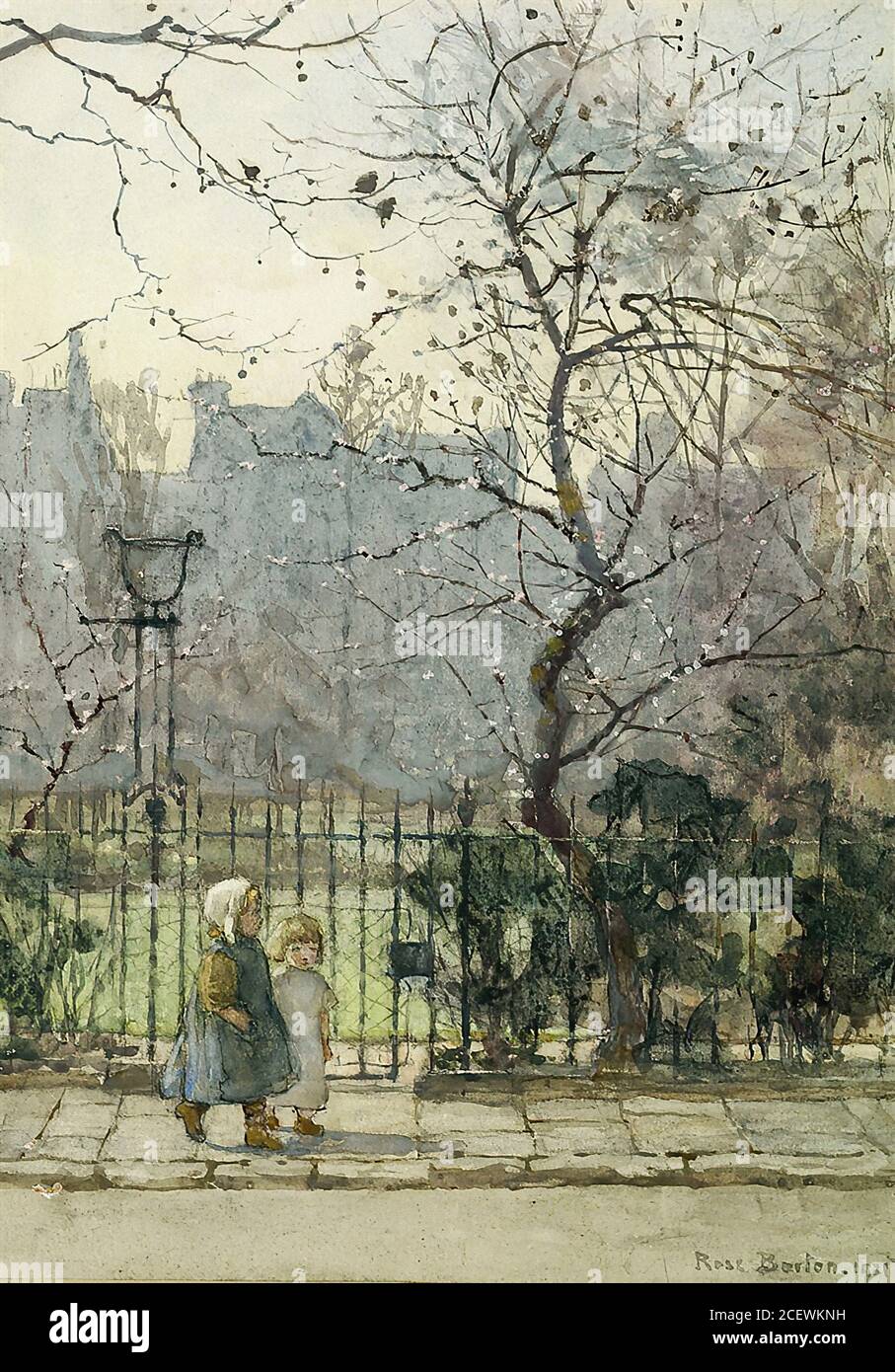 Barton Rose Maynard - Kensington Gardens - British School - 19e siècle Banque D'Images