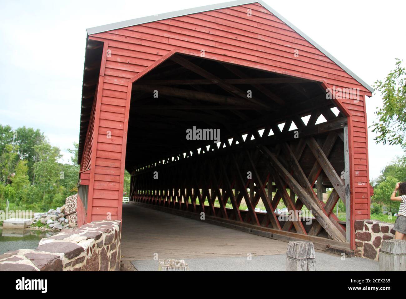 Le Sachs a couvert le pont en Pennsylvanie, aux États-Unis Banque D'Images