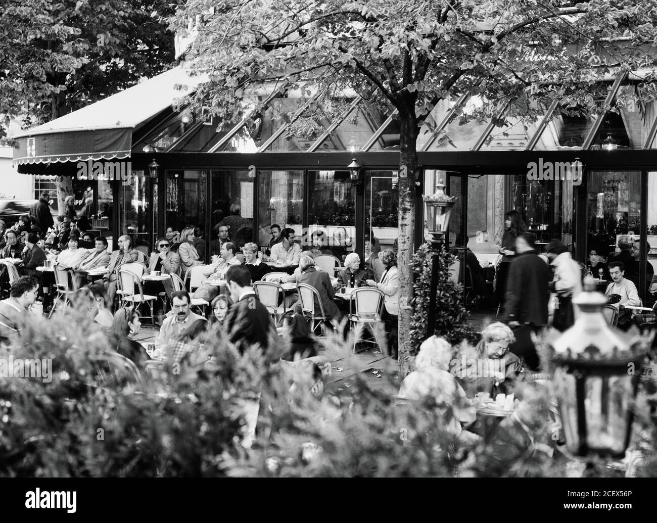 Les Deux Magots, Paris, France Banque D'Images