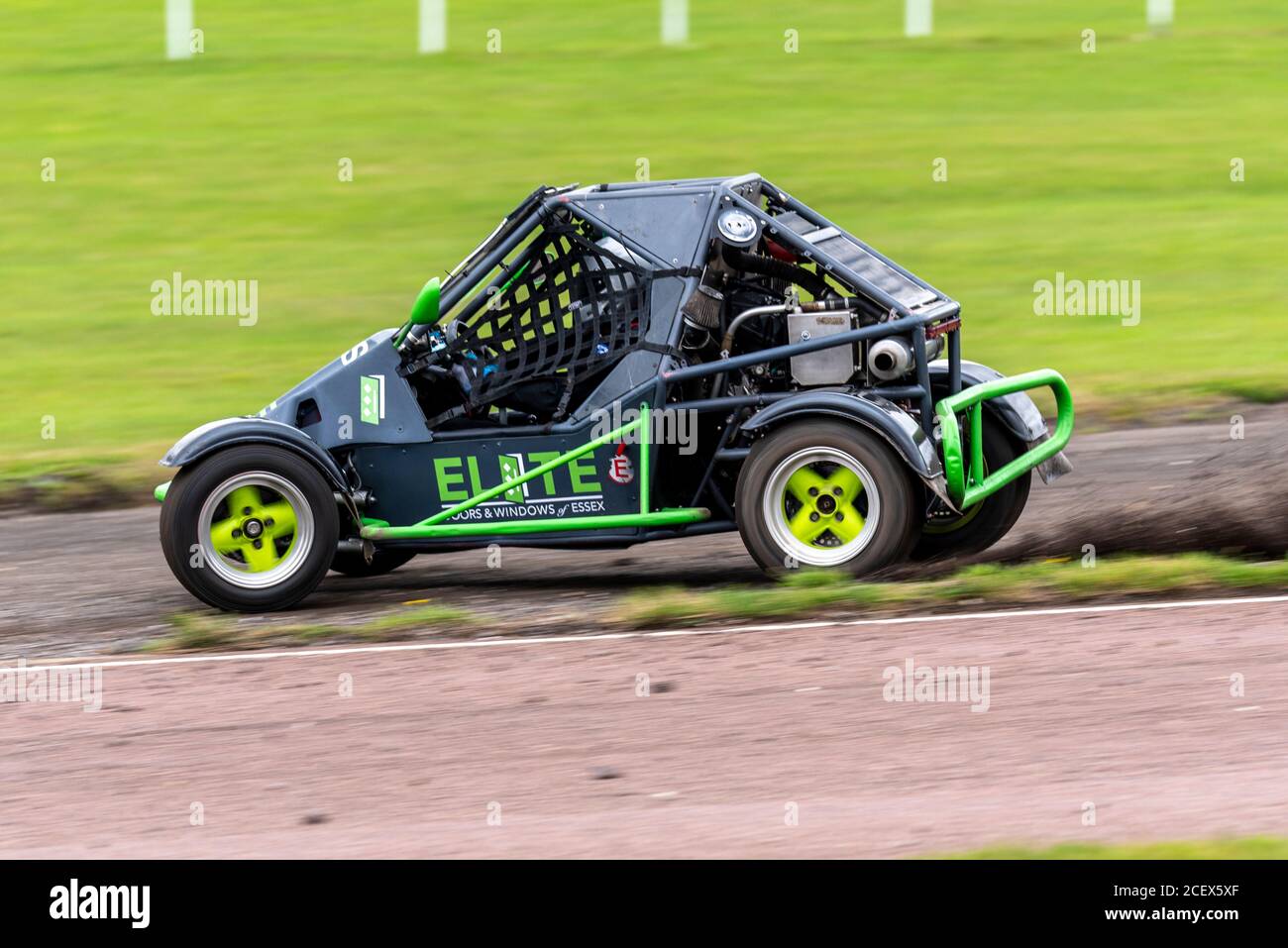 Brett Harris en compétition en buggy RX150 lors de l'épreuve britannique 5 Nations à Lydden Hill, Kent, Royaume-Uni. Pendant COVID-19 Banque D'Images