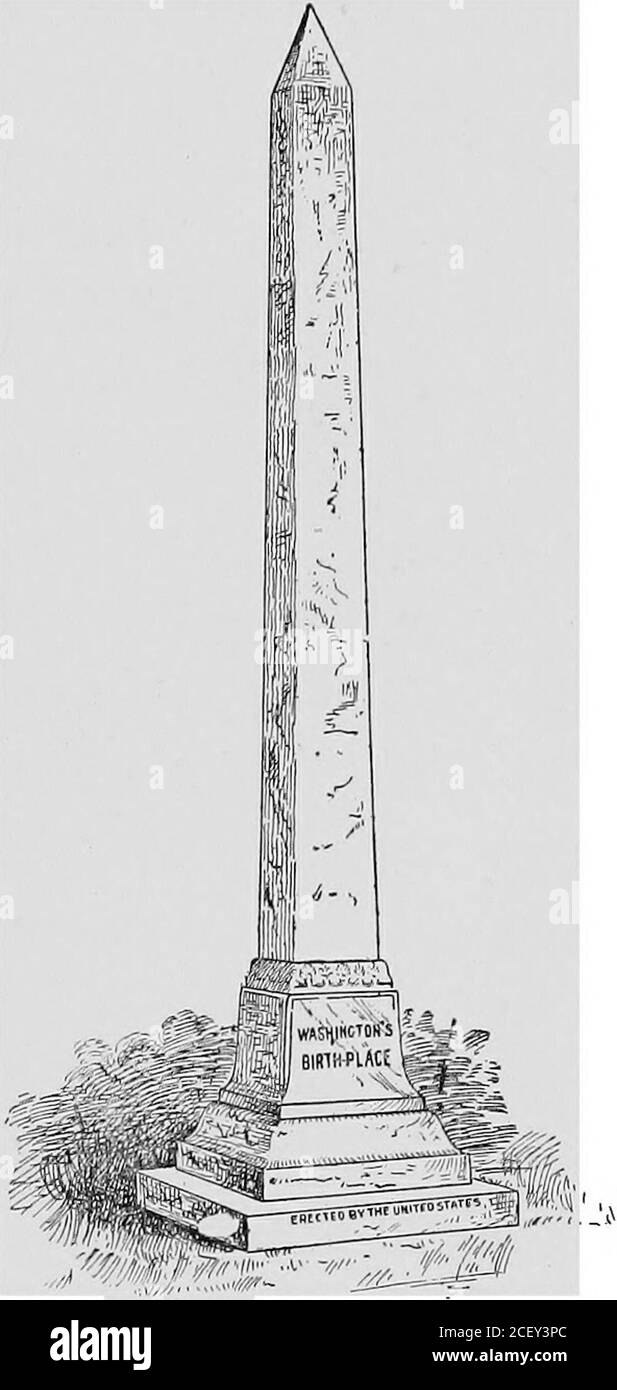 . La vraie histoire de George Washington : appelé le père de son pays. Born. UN GARÇON DE VIRGINIE, ET COMMENT IL A GRANDI. C'EST ce que l'on appelle l'ancien style du temps de jugement était utilisé à ces jours-là, et le 11 février était in1732, le même que la vingt-deuxième de février pour nous; par conséquent, sous notre façon moderne de compter le temps de l'anniversaire de George Washingtonwas la vingt-deuxième de février - Le jour où nous célébrations un jour férié. Quand sa maison à BridgesCreek a été ainsi détruite, au-gustine Washington a déplacé dans une autre ferme qui lui a appartenu sur une autre plantation, la fourrure-tiers Banque D'Images