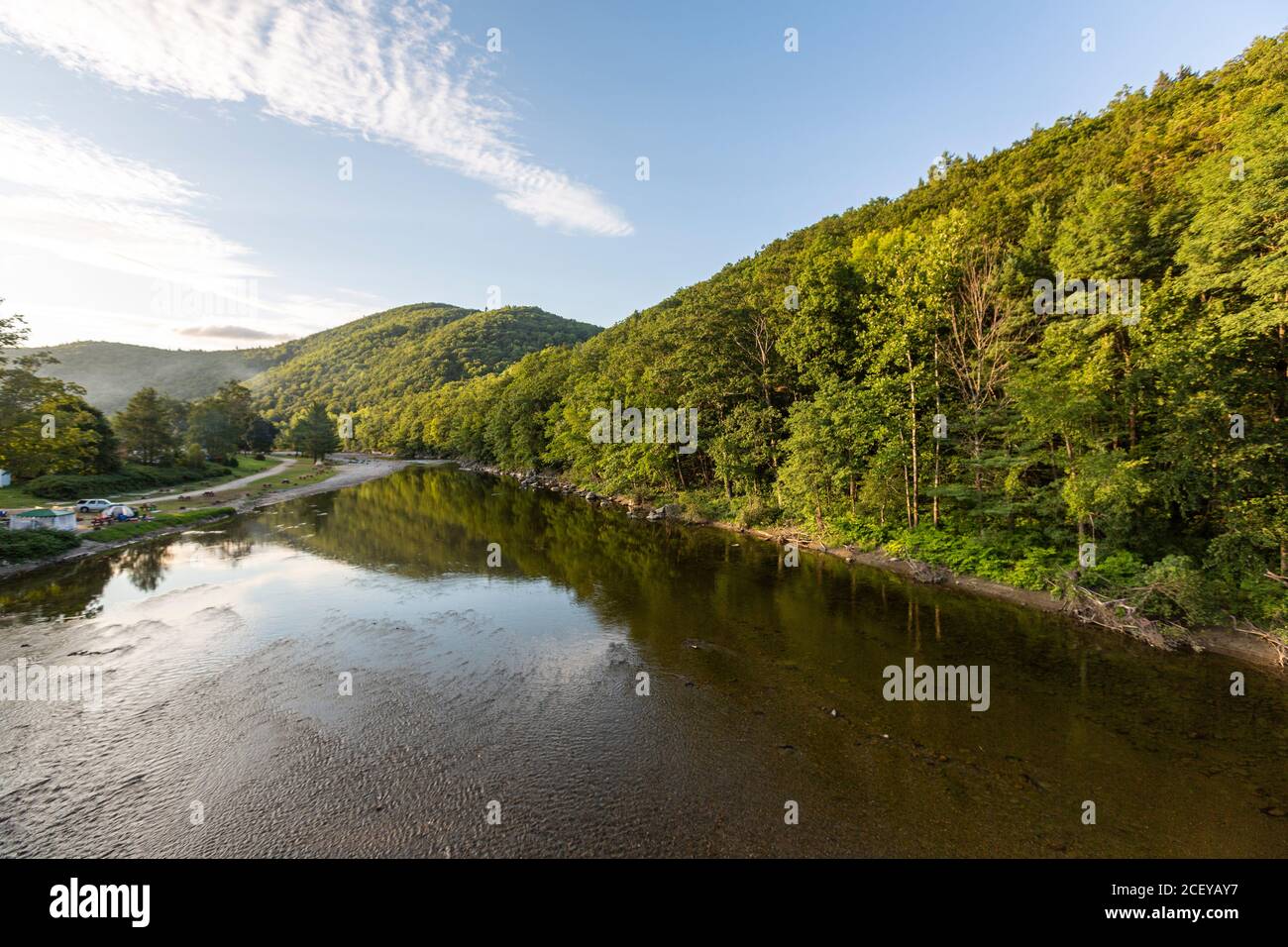 Deerfield River, North Adams, Massachusetts, États-Unis Banque D'Images