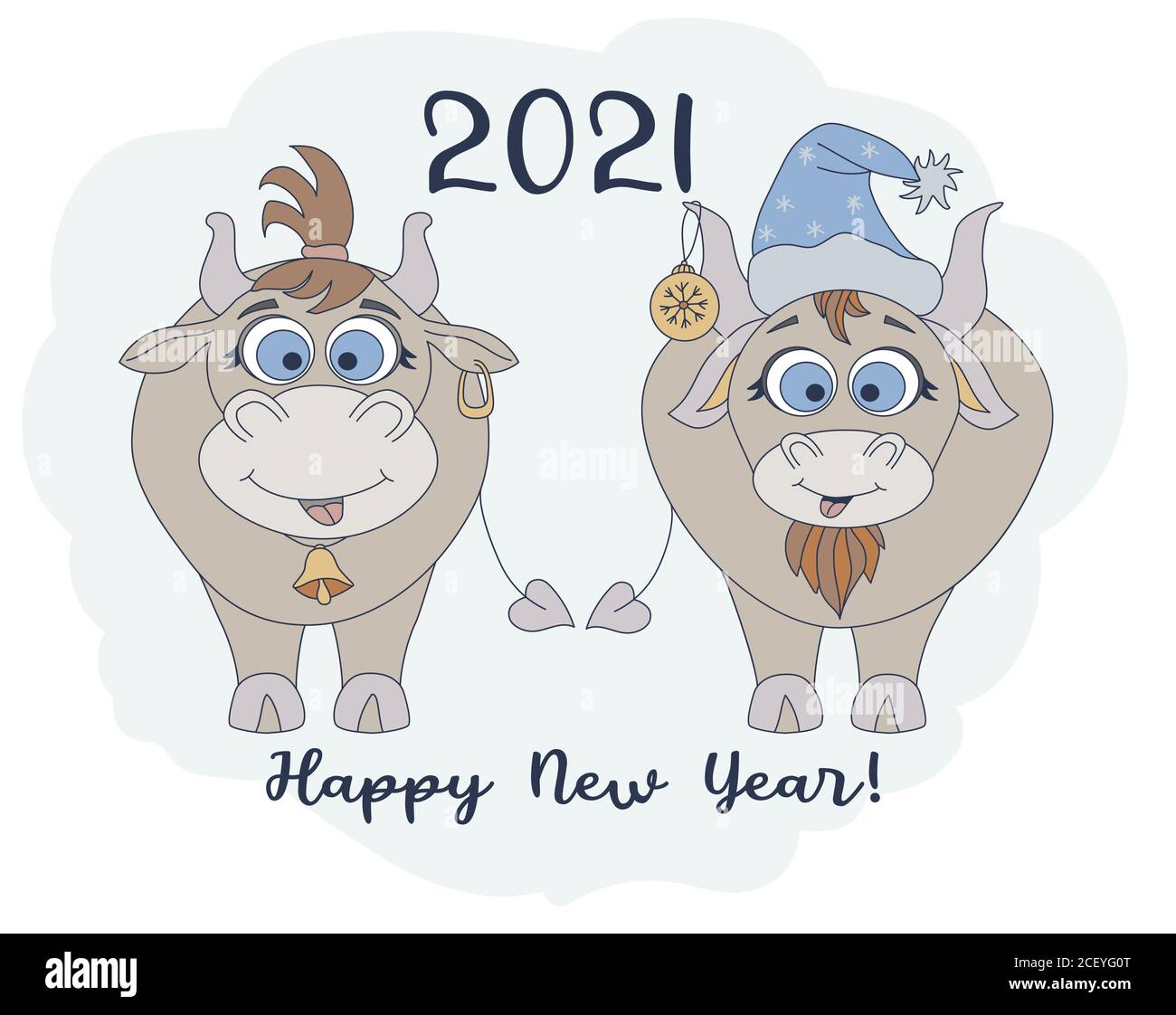 Annee Du Taureau 21 Personnages Droles Un Joli Taureau Dans Un Chapeau Du Nouvel An Et Une Vache Drole Avec Une Coupe De Cheveux Carte Du Nouvel An Et Joyeux Vœux Du Annee Du Taureau 21 Personnages Droles Un Joli Taureau Dans Un Chapeau Du Nouvel An Et Une Vache Drole Avec Une Coupe De Cheveux Carte Du Nouvel An Et Joyeux Vœux Du