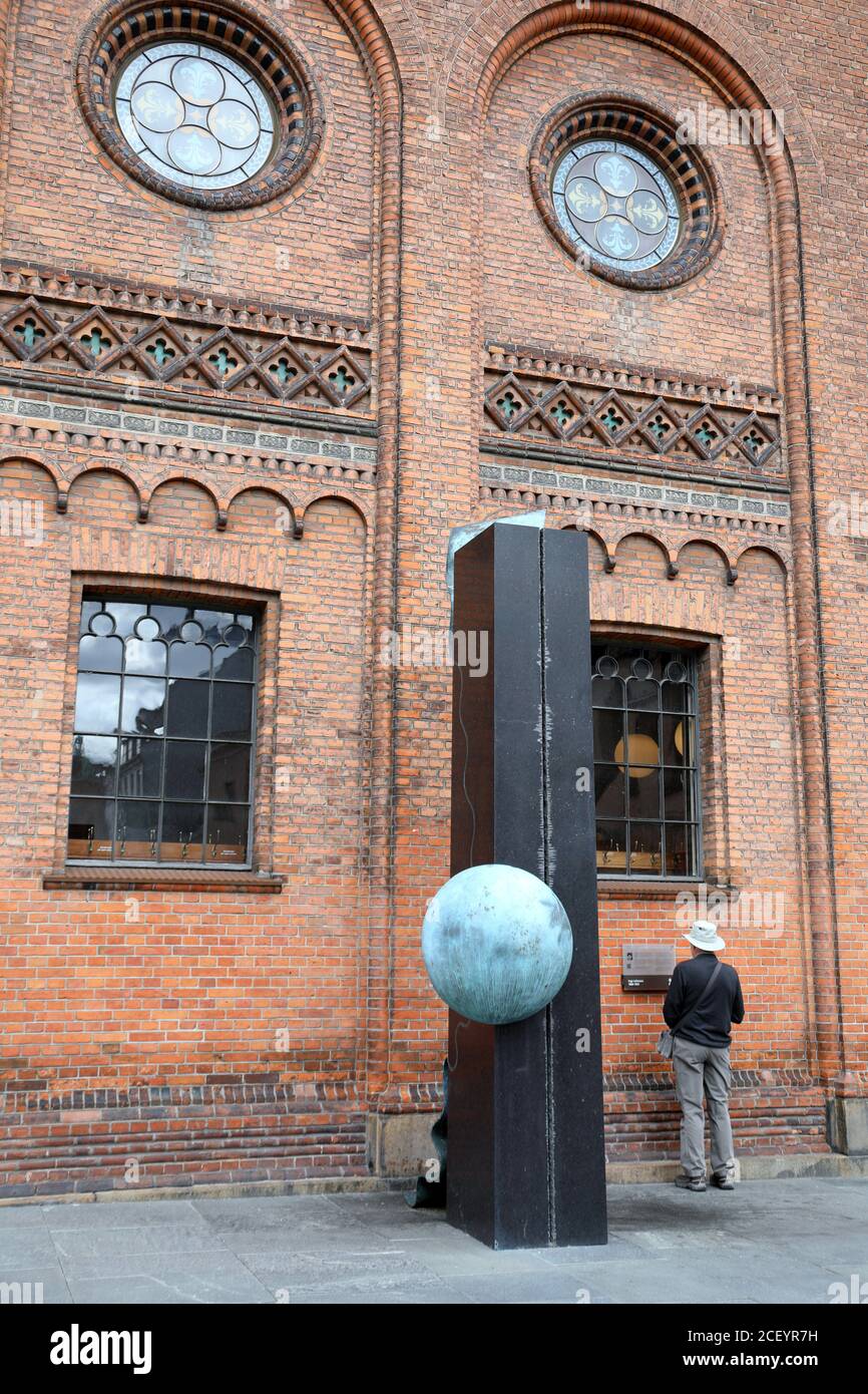 Monument à Inge Lehmann à l'Université de Copenhague Banque D'Images