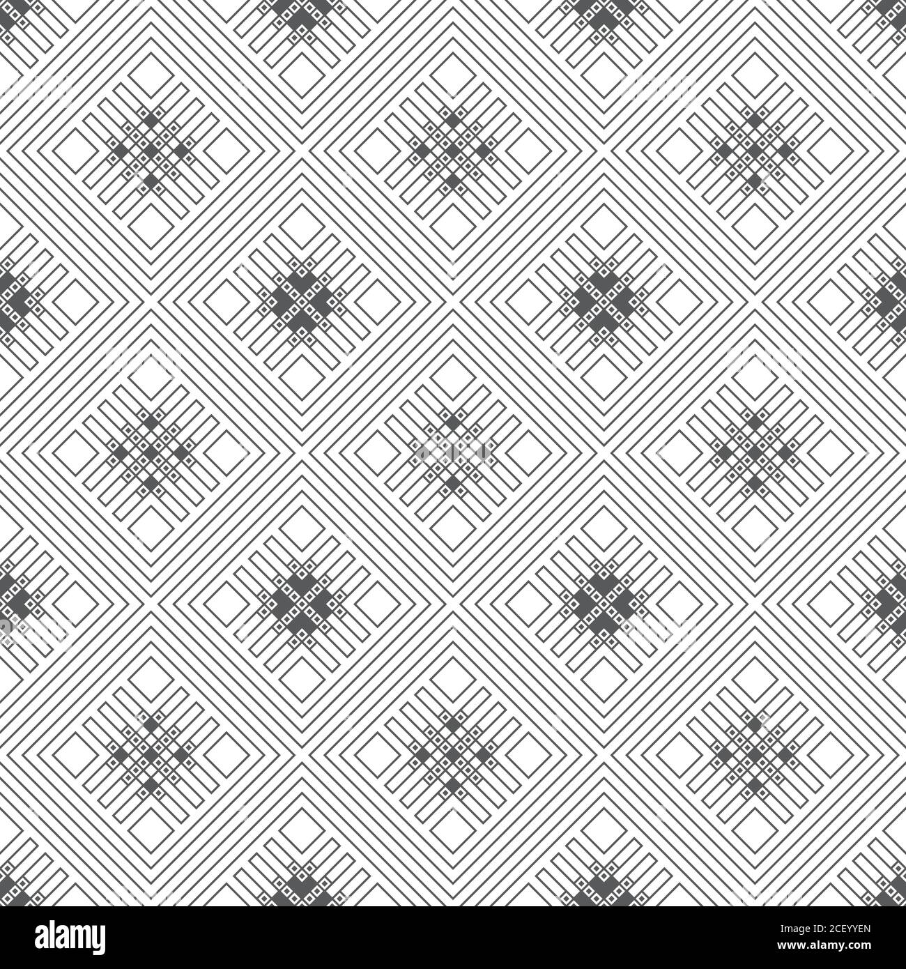 Vector pattern. transparente Répétition infinie de texture élégante élégant composé de fines lignes qui forment des carreaux losange avec bandes de contour, de diamants. Illustration de Vecteur