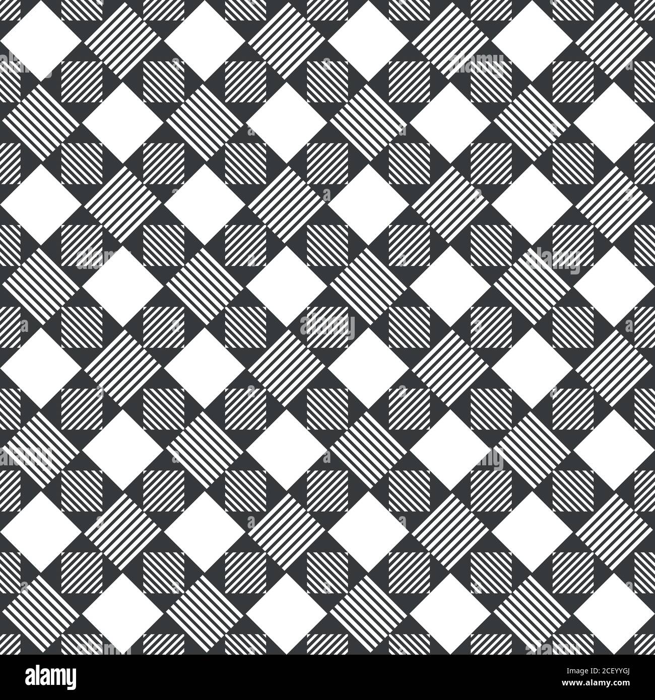 Motif sans couture. Texture moderne et élégante. Répétition régulière de rhombus, triangles, bandes. Élément vectoriel de conception graphique Illustration de Vecteur