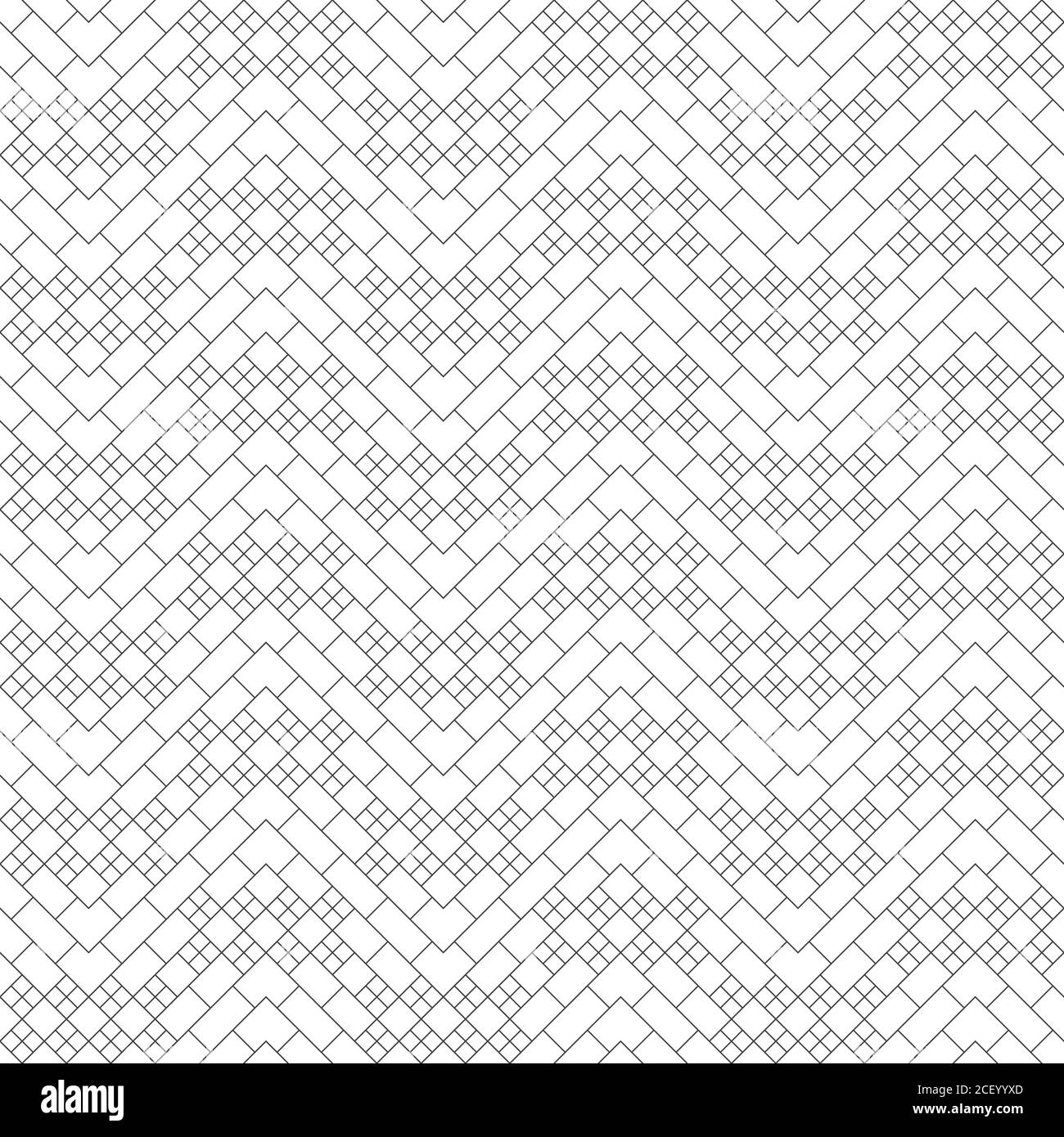 Motif sans couture. Texture géométrique moderne et élégante. Répétition régulière de formes zigzag avec de petits losanges, diamants, croix, coins. Vecteur eleme Illustration de Vecteur