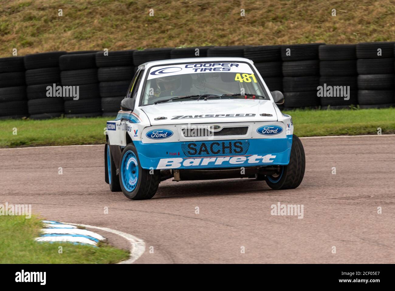 Paul Barrett dans Ford Escort G3 course dans les SuperNationals à l'épreuve de 5 Nations British Racing à Lydden Hill, Kent, Royaume-Uni. Pendant COVID-19. Banque D'Images