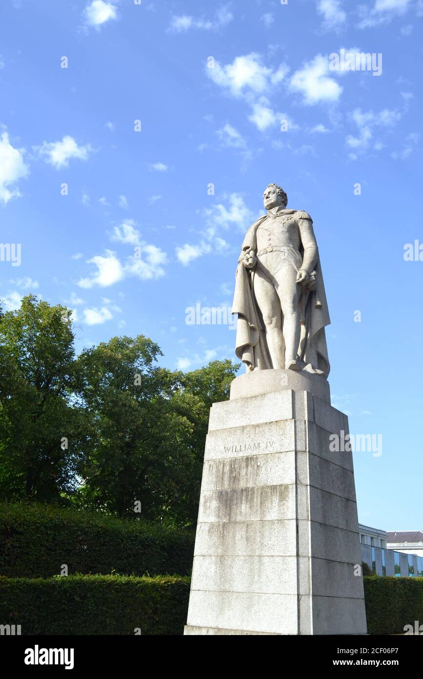 Statue du roi William IV, Greenwich Park, Londres, Angleterre, Royaume-Uni Banque D'Images