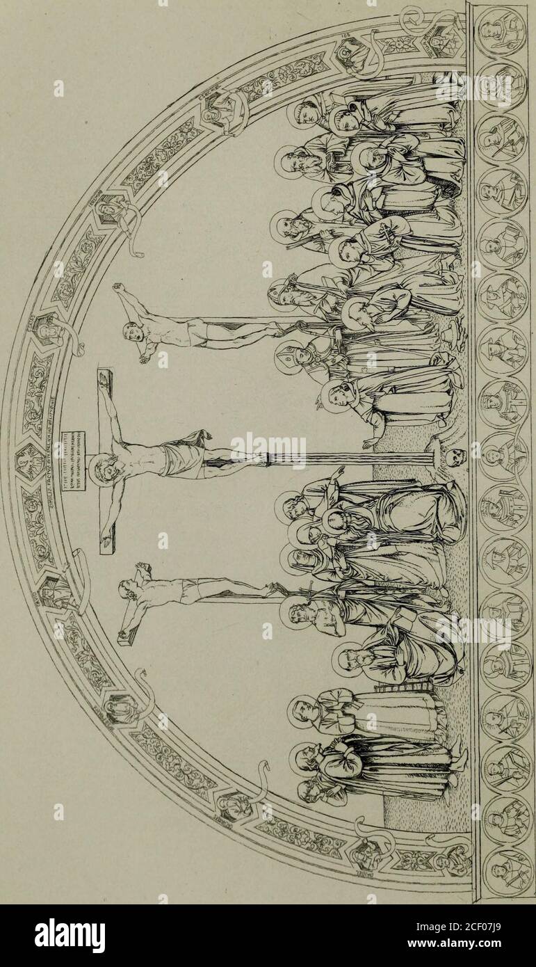 . L'histoire de notre Seigneur comme illustré dans les œuvres d'art : avec celle de ses types ; Saint Jean-Baptiste ; et d'autres personnes de l'ancien et du Nouveau Testament. Dû en 1436 sur l'ordre des Domini-Cans, qui ont migré de Fiesole ici, par Cosmo de Medici. Ingratitude pour le don, la main pieuse de FRA Beato lui a donné une consécration par des œuvres qui respirent les airs du ciel, et qui ne peut jamais trouver un développement plus élevé sur cette terre. Les cellules, les cloîtres, le réfectoire, ont été hacées par des scènes de la vie de notre Seigneur, conçues dans cette forme abstraite dans laquelle la vie sainte dans seclu Banque D'Images