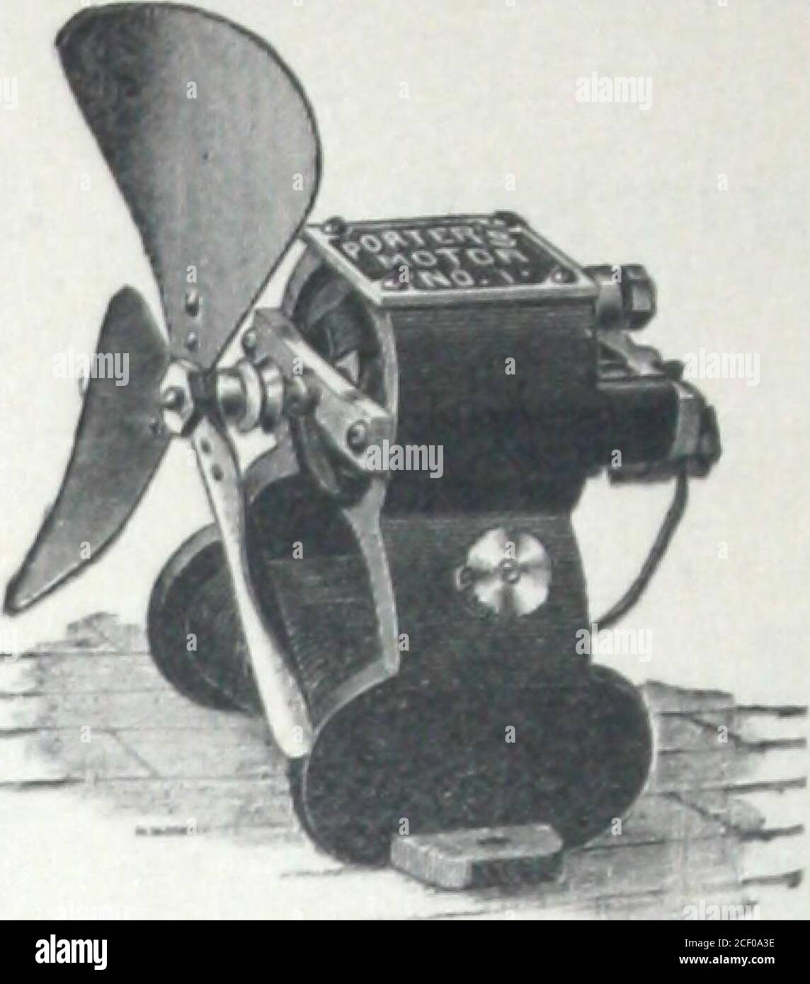 . Catalogue de D.O. Pierce & Co. Fabricant et revendeur d'alimentations électriques .... Composé d'un:* pouces style X. Bell, une pile carbone Stewart, un style J. ^push, 75 pieds de fil, boîte d'agrafes et schéma de connexions. Prix...... 3 00 44 $ O. D. PIERCE A CO, PHILADELPHIE, A.£ MOTO RS, ... ., ...non 1. MotorDesigned pour fonctionner sur 1 cellule de batterie acide; pèse V2 lbs; occupe la réserve de :;pouces carrés est auto-démarrage, complètement fait dans chaque Paiti ailar et developsa merveilleuse quantité de puissance pour si petit un moteur. Est capable de faire fonctionner un modèle 5 inchFan, de petites boîtes musicales Banque D'Images