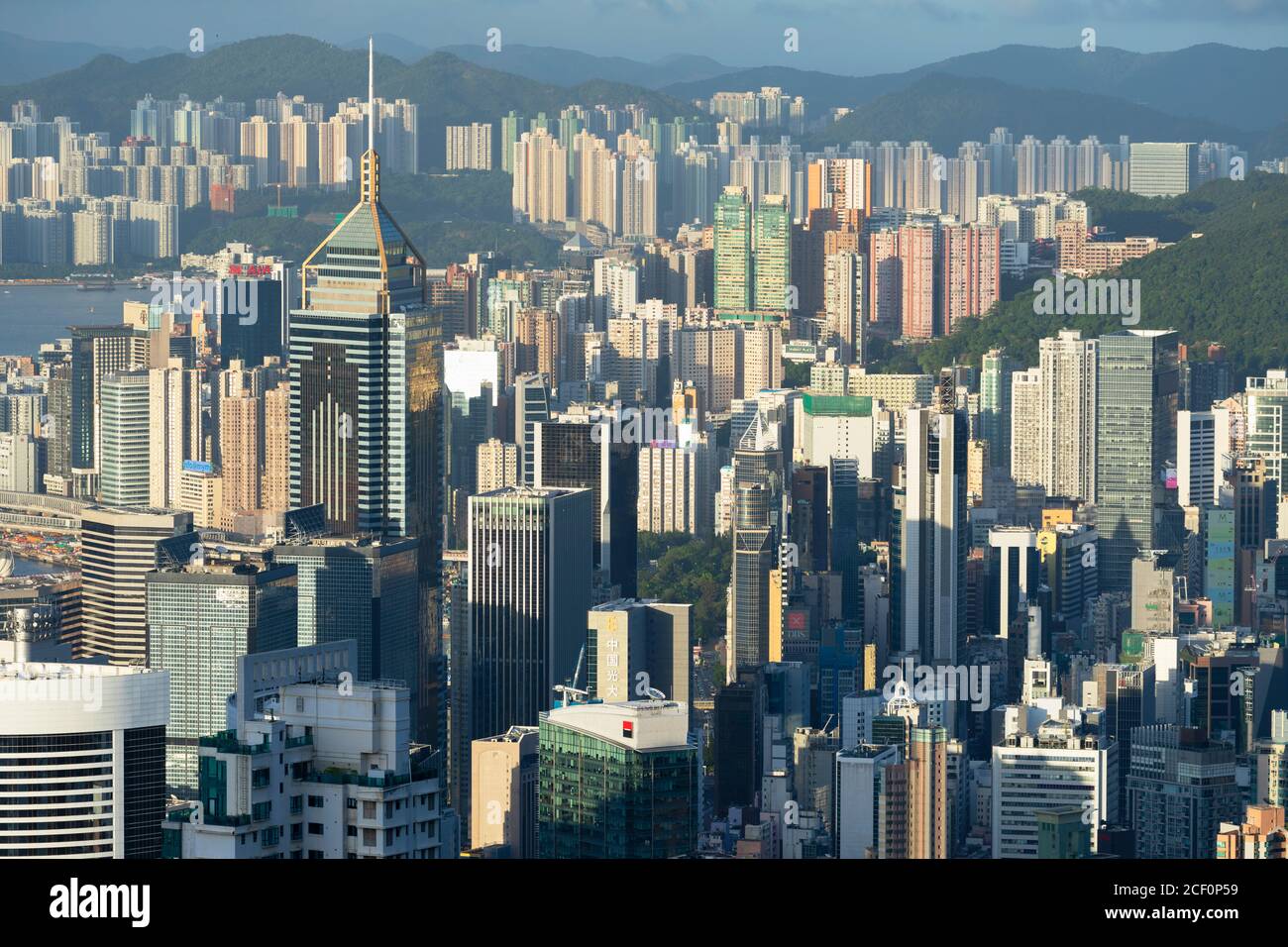 Horizon de l'île de Hong Kong, Hong Kong Banque D'Images