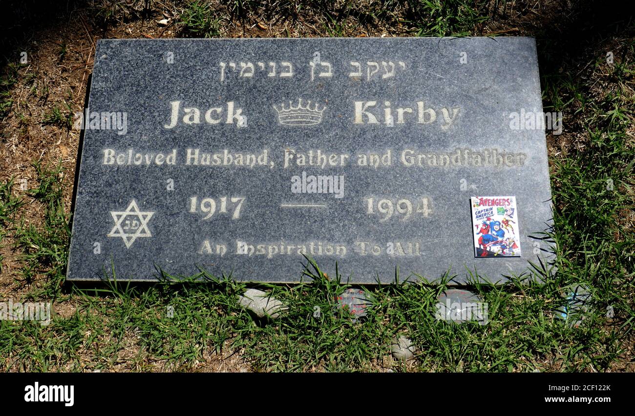 Westlake Village, Californie, États-Unis 2 septembre 2020 UNE vue générale de l'atmosphère Comic Book artiste/écrivain Jack Kirby's grave dans Beth Olam Gardens au Pierce Brothers Valley Oaks Memorial Park le 2 septembre 2020 à Westlake Village, Californie, États-Unis. Photo par Barry King/Alay stock photo Banque D'Images