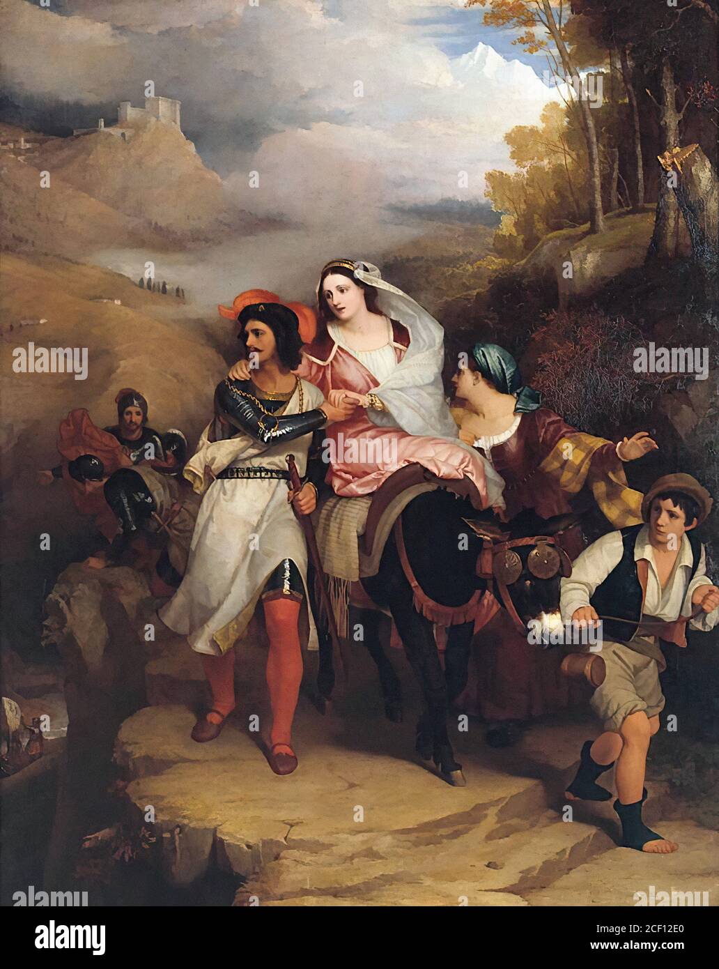 eastlake, charles lock - l'évasion de Francesco Novello di Carrara, avec sa femme, du Duc de Milan - 16863712288 60f88a5832 o Banque D'Images