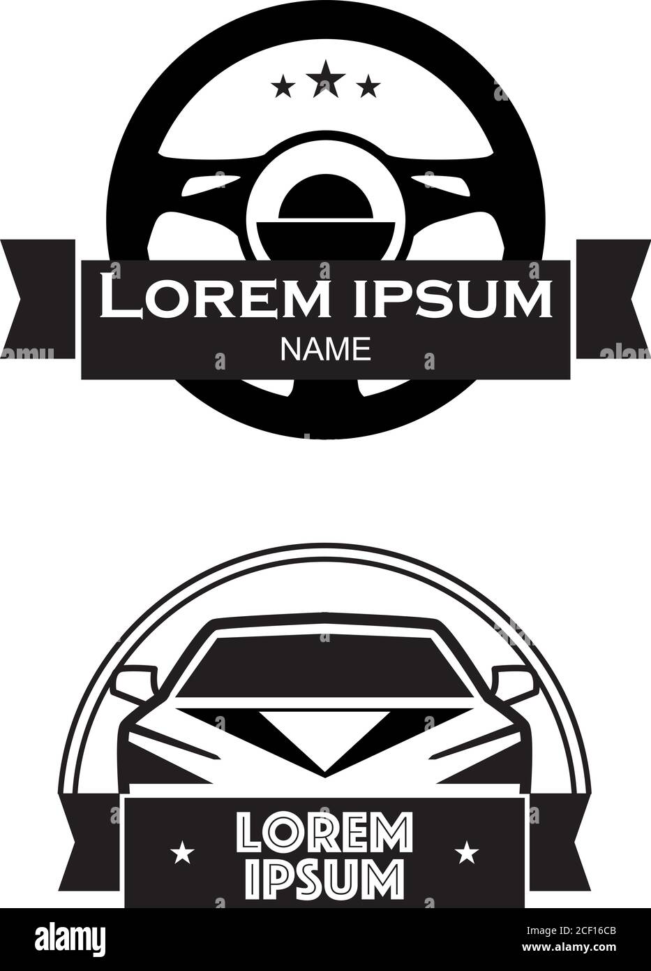 Voiture, vecteur, logo, silhouette, design, set, illustration, icône, véhicule, service, réparation, auto, automobile, classique, art, noir, course Illustration de Vecteur