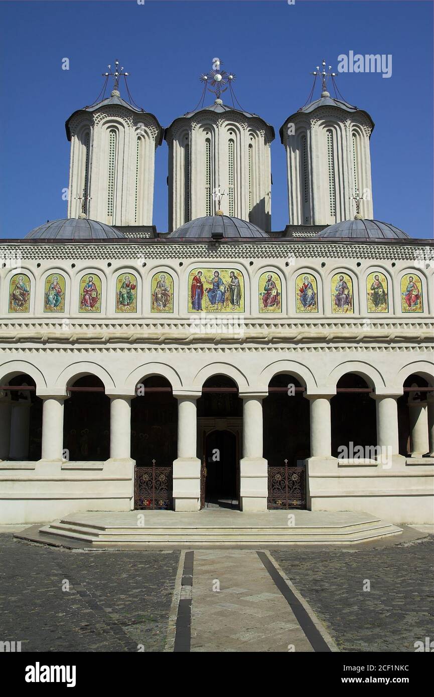 Bucarest, cathédrale patriarcale orthodoxe roumaine; Bucarest, Patriarchalkathedrale St. Konstantin et Helena; Bukareszt, Katedra Patriarchalna Banque D'Images