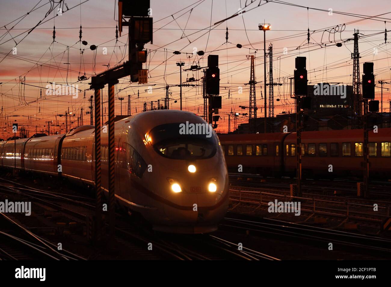 Cologne, Allemagne. 31 août 2020. Lignes aériennes et systèmes de voies à la gare centrale de Francfort (image d'archive). Francfort, le 31 août 2020 | usage Worldwide Credit: dpa/Alay Live News Banque D'Images