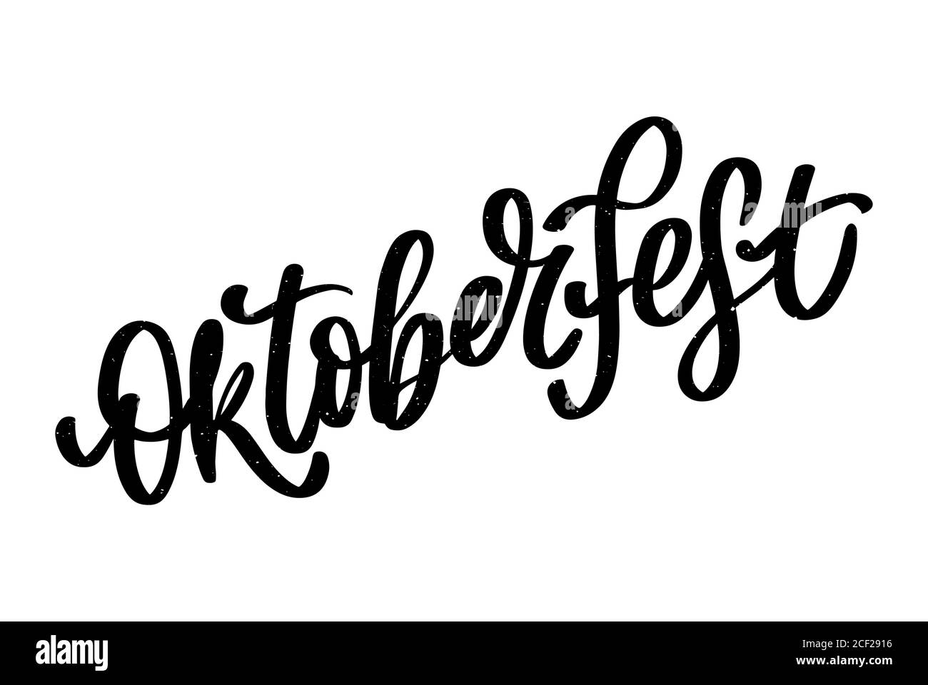 Oktoberfest fête fond. Heureux l'Oktoberfest en allemand. typographie lettrage Décoration fête de la bière icône de badge. Illustration de Vecteur
