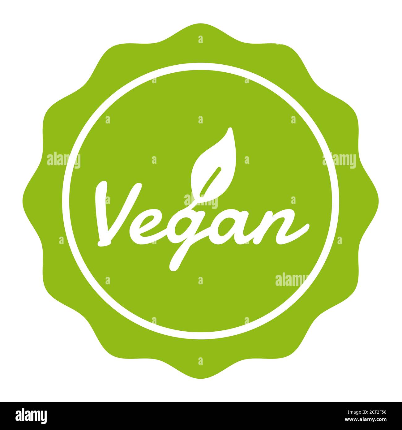 Touche vegan - Vegetarisch Siegel Banque D'Images