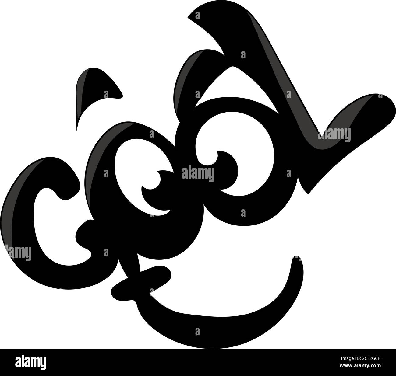 Dessin animé Cool Text effet Vector Illustration Image Vectorielle ...