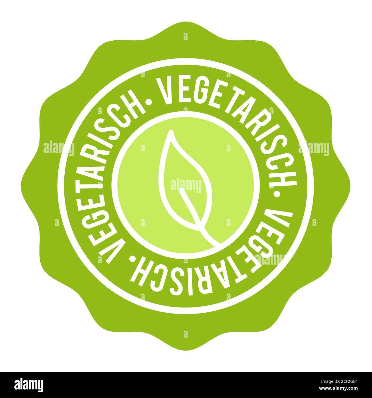 Touche végétalienne. Vegetarisch Websiegel. Bannière Siegel Web Eps10 Vector. Banque D'Images
