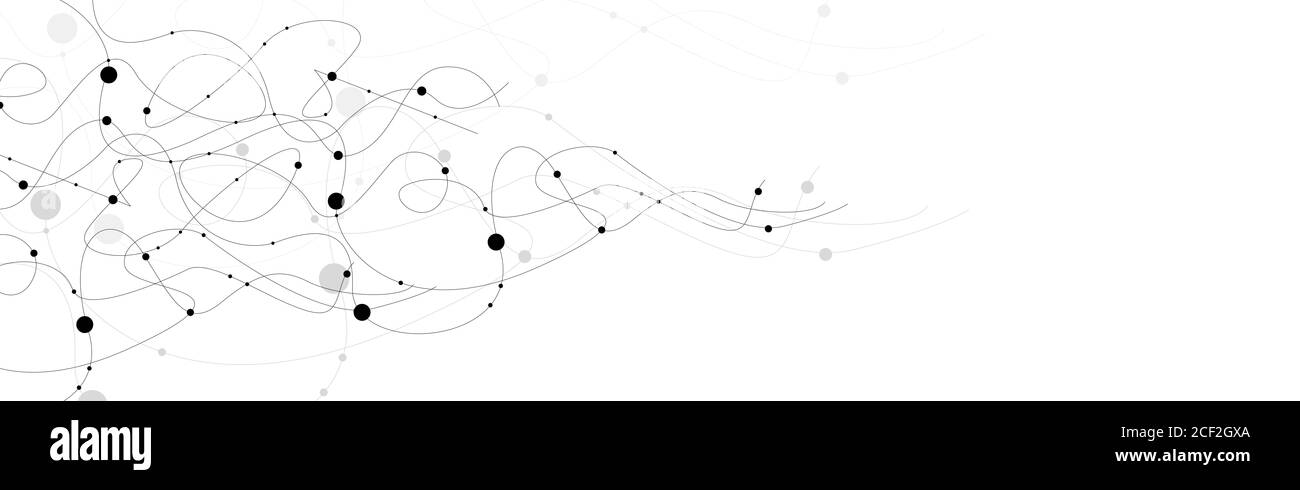 Arrière-plan abstrait de lignes noires brisées Banque D'Images