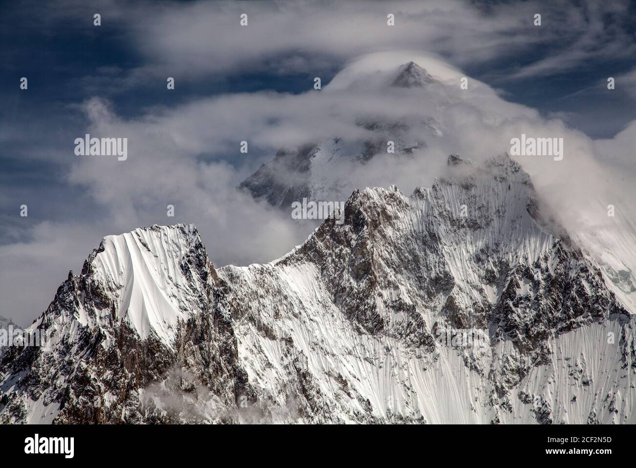 Glaciers dans la zone de Karakorum Pakistan Banque D'Images