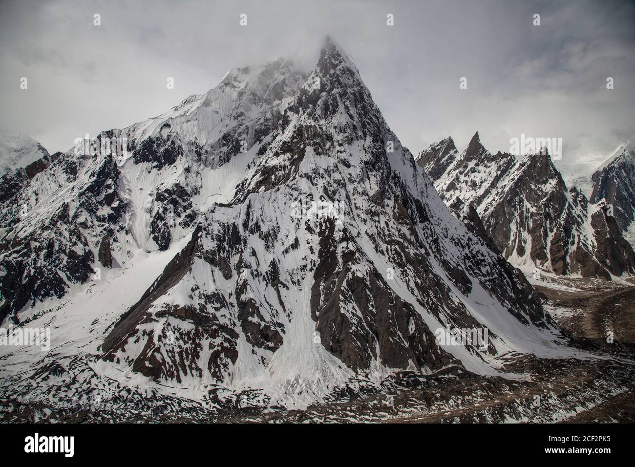 Glaciers dans la zone de Karakorum Pakistan Banque D'Images