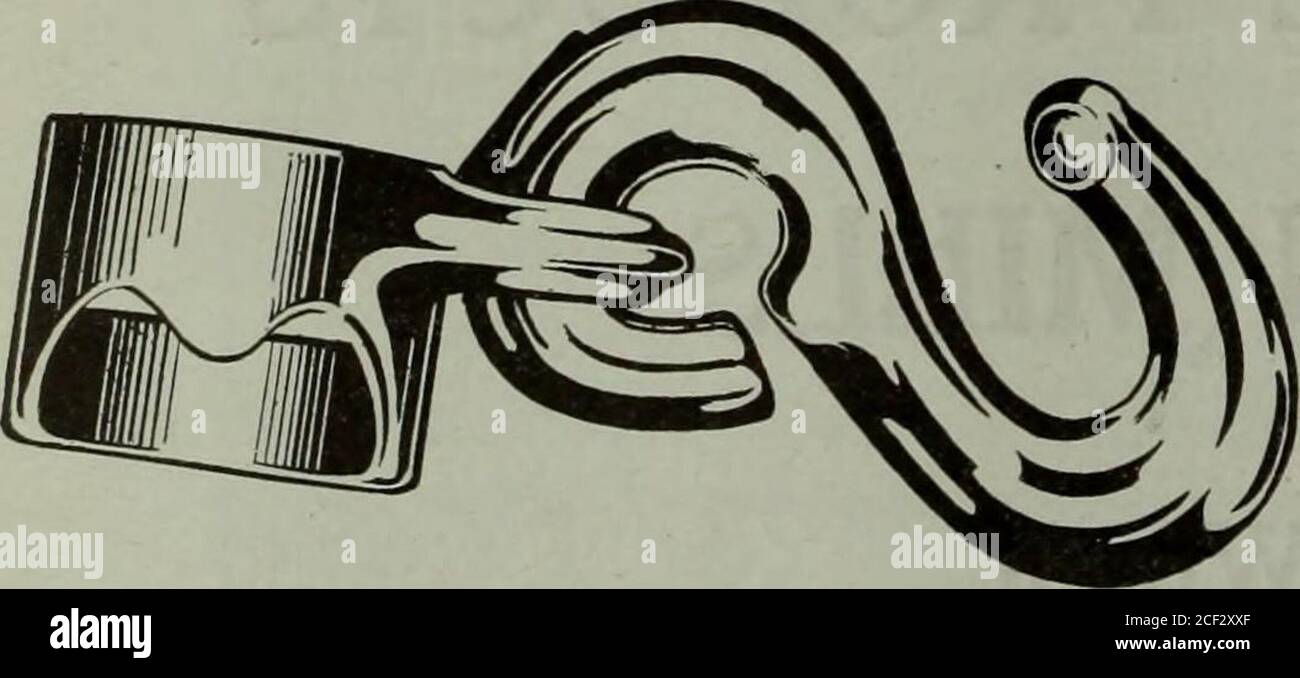 . Marchandisage du matériel mars-juin 1919. N° 7323 clé 15-16 écrou d'essieu, 1 écrou borgne, 8 % de long. MEILLEURS PRODUITS EN FONTE MALLÉABLE et EN FONTE notre objectif a toujours été de fabriquer les meilleurs produits en fonte et en fonte malléable. La demande populaire pour nos produits à ce jour est une indication de la réputation de haute qualité que nous avons atteinte. Pour le revendeur progressif de matériel cherchant plus d'affaires avec plus de profits, nous suggérons les lignes ici [illustré. FcPrices etdes informations complètes seront heureux fournis sur^demande. Écrire au jour. International malléable Iron Company, Limited Guelph (Ontario), Canada O. Banque D'Images