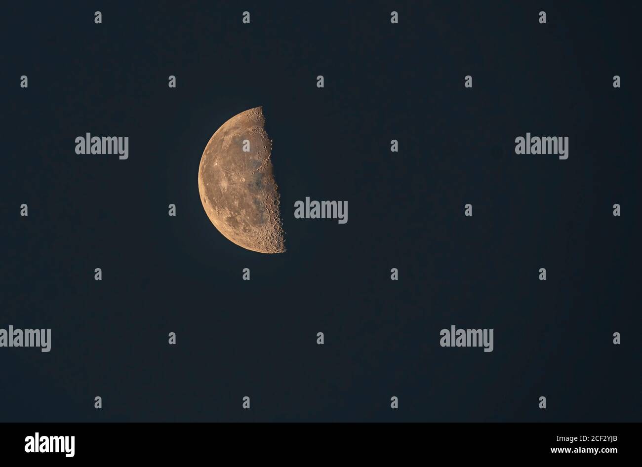 photographie de lune, croissant de lune, demi-lune, pleine lune Banque D'Images