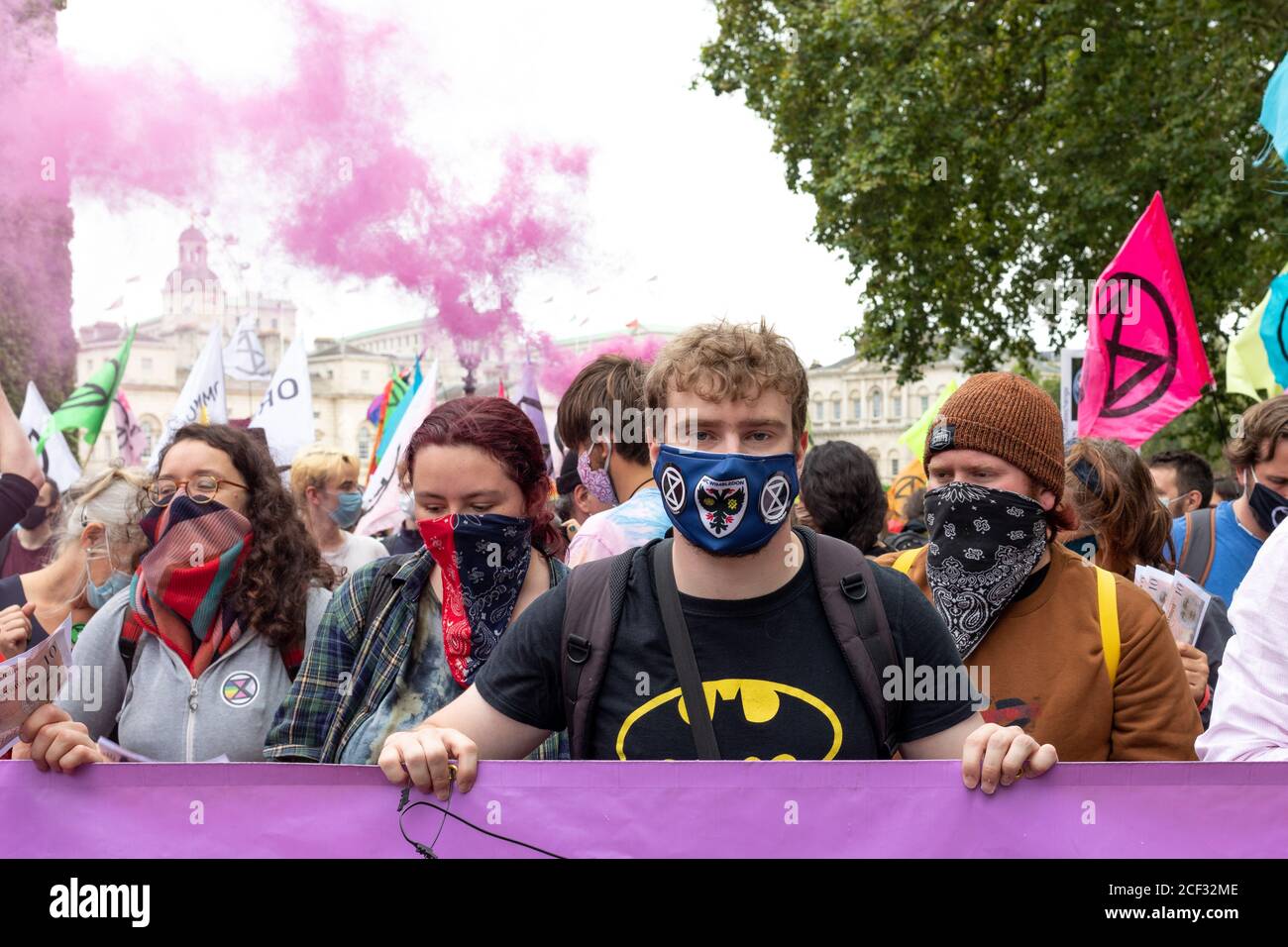 Londres - 3 septembre 2020 - démonstration de la rébellion d'extinction - photographe : Brian Duffy Banque D'Images