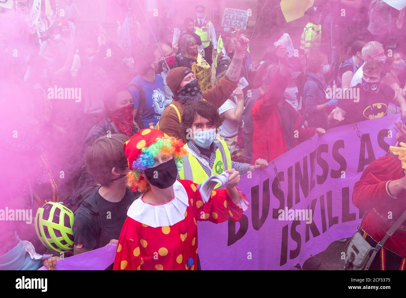 Londres - 3 septembre 2020 - démonstration de la rébellion d'extinction - photographe : Brian Duffy Banque D'Images