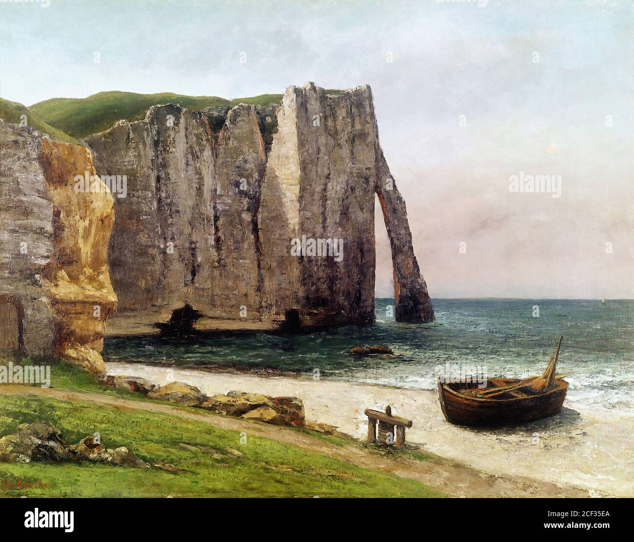 Falaises etretat courbet Banque de photographies et d’images à haute ...