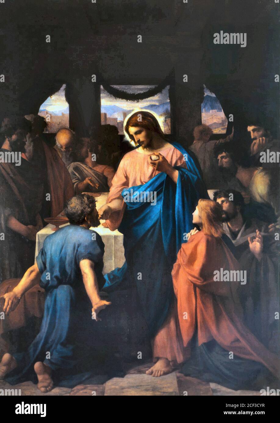 Delaunay Jules Elie - Communion des Apôtres - Français École - 19e siècle Banque D'Images